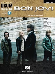 Drum Play Along #45 Bon Jovi Book with Online Audio Access cover